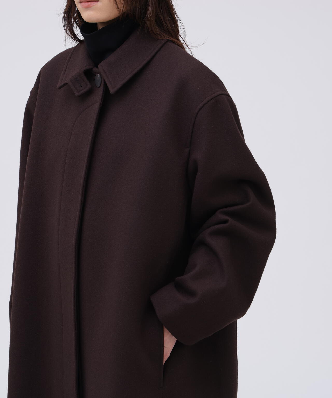 STUDIO NICHOLSON / MELTON WOOL ROUNDED OVERCOAT | THE LIBRARY（ザ