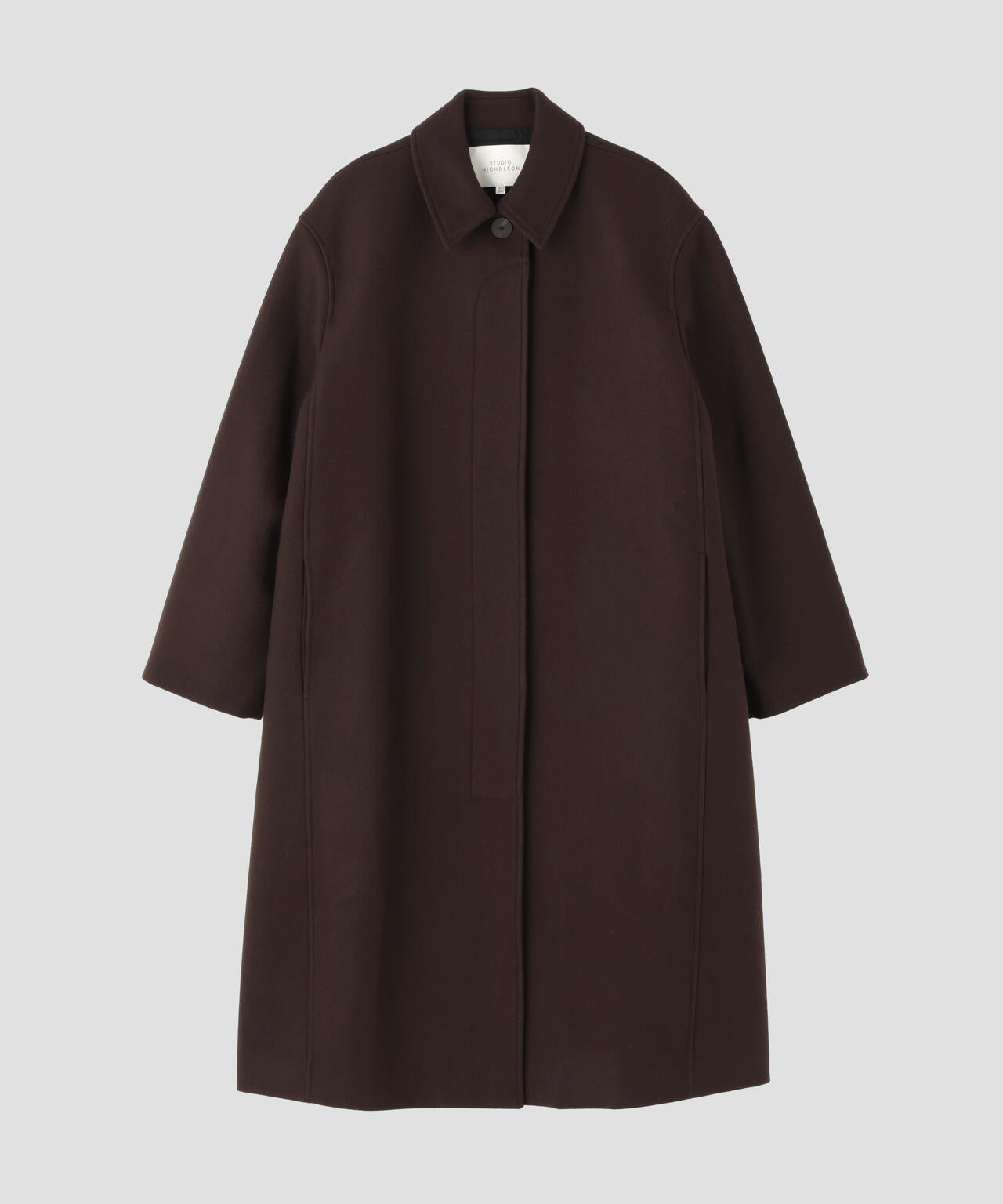 STUDIO NICHOLSON / MELTON WOOL ROUNDED OVERCOAT | THE LIBRARY（ザ