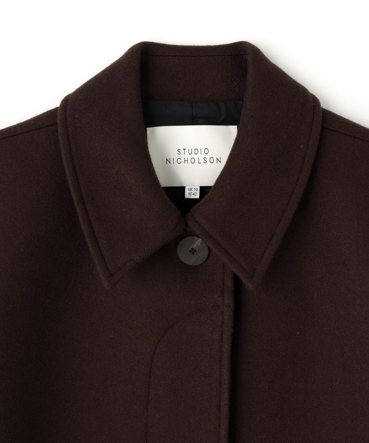 STUDIO NICHOLSON / MELTON WOOL ROUNDED OVERCOAT | THE LIBRARY（ザ