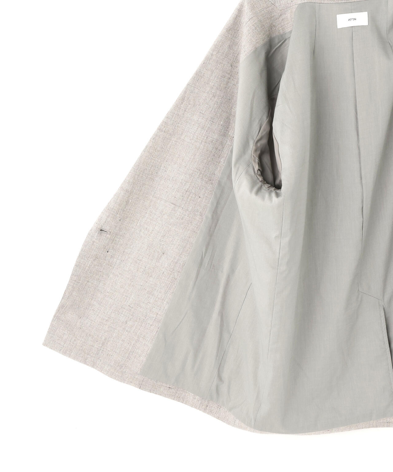 ✨未使用タグ付き✨ATON 25SS ダブル ジャケット ウールリネン 日本製 ATON / LINEN WOOL TWILL DOUBLE BREASTED JACKET | THE LIBRARY（ザ