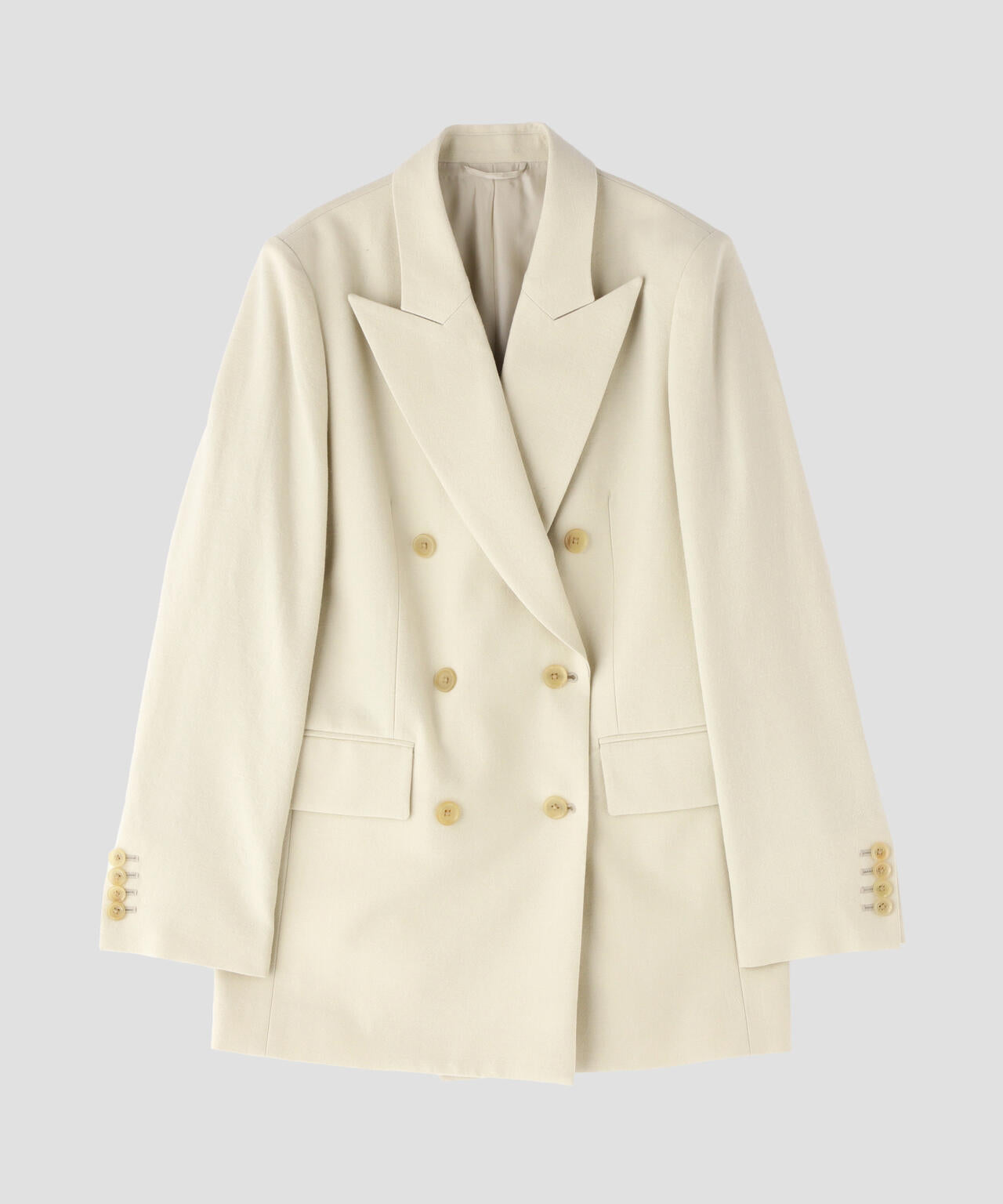 blurhms / WOOL GABARDINE DOUBLE-BREASTED JACKET | THE LIBRARY（ザ