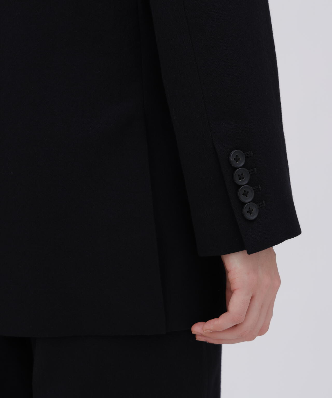 blurhms / WOOL GABARDINE DOUBLE-BREASTED JACKET