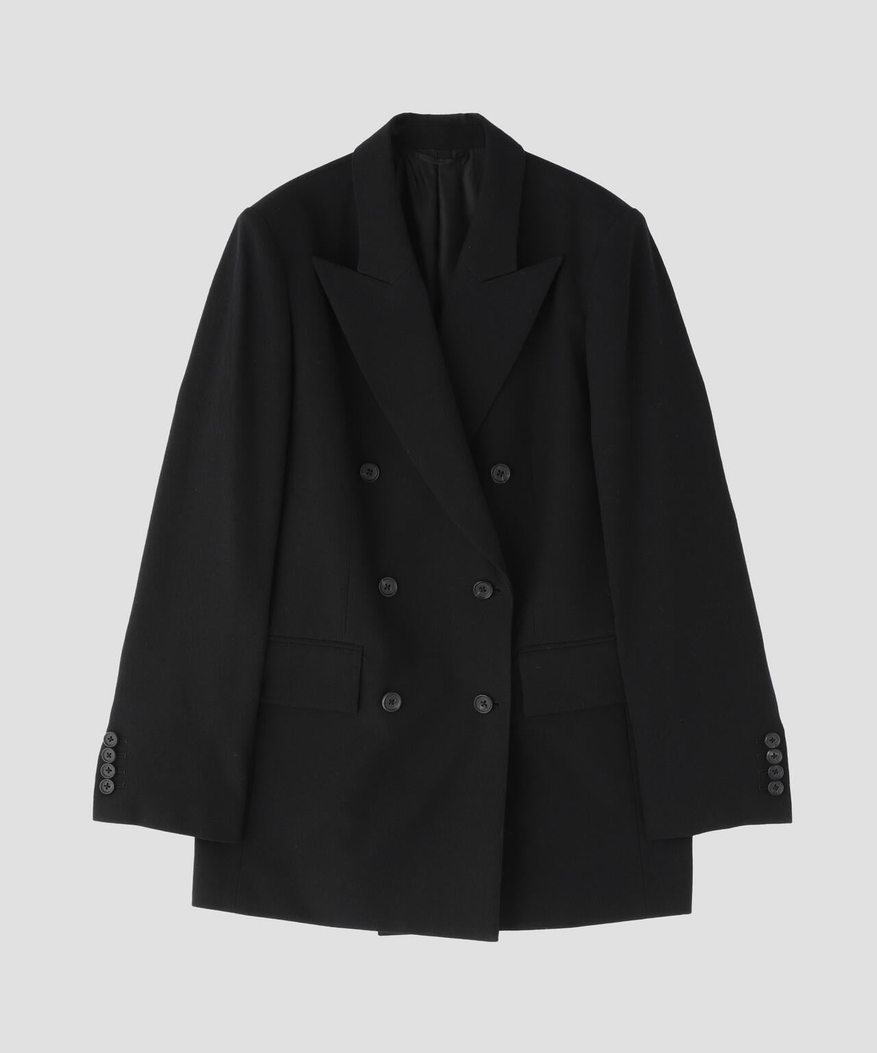 blurhms / WOOL GABARDINE DOUBLE-BREASTED JACKET