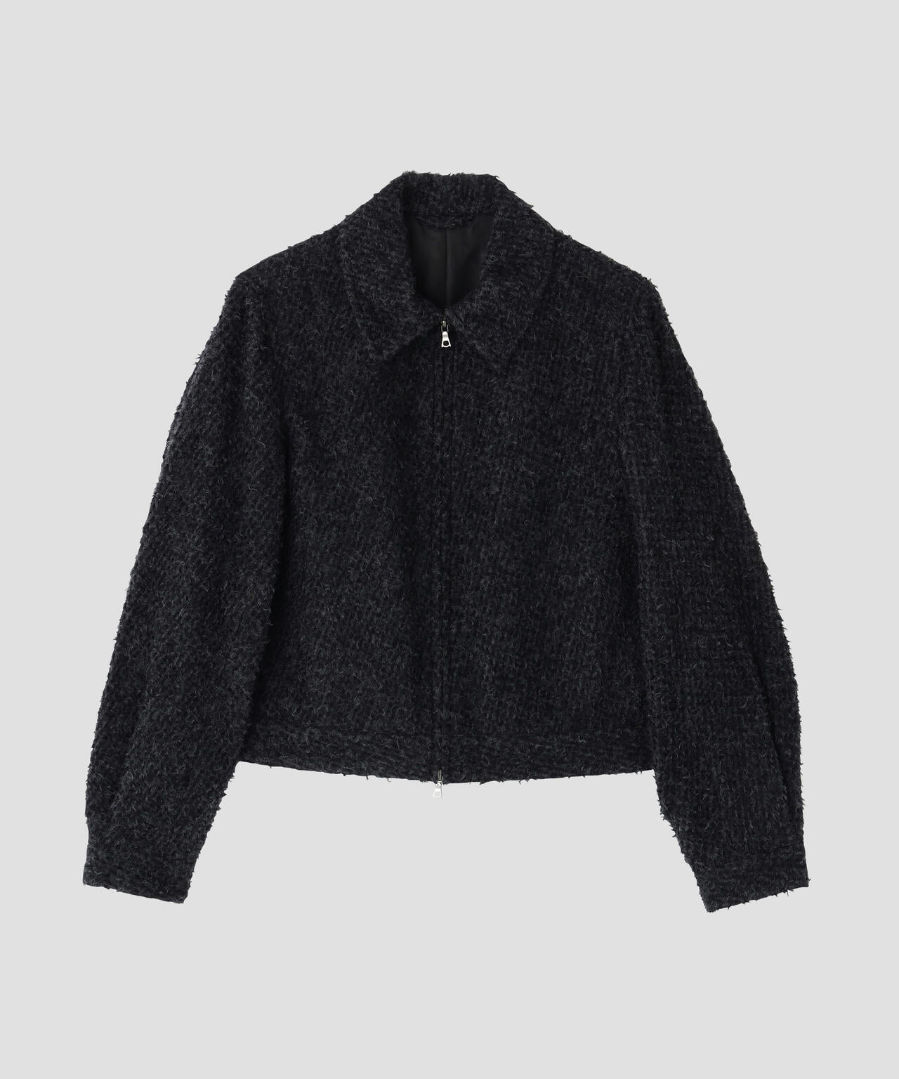 blurhms / BRUSHED WOOL ZIP SHORT JACKET
