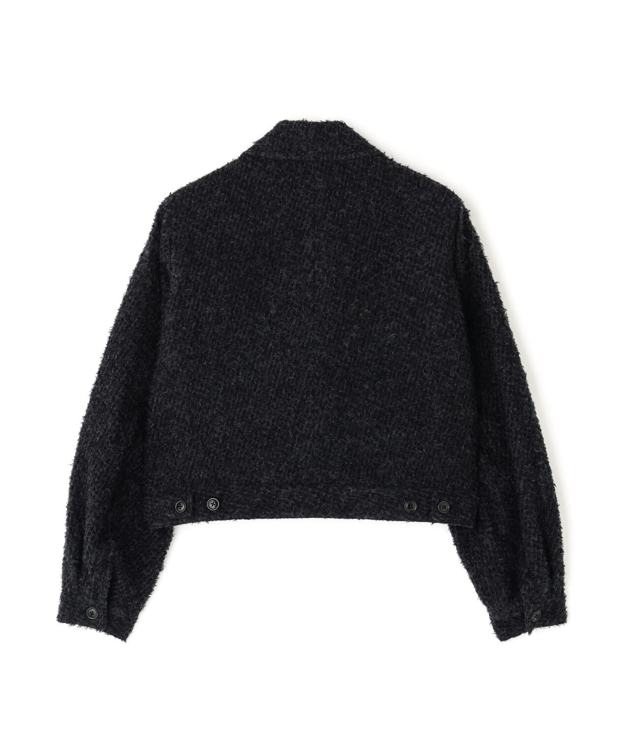 blurhms / BRUSHED WOOL ZIP SHORT JACKET