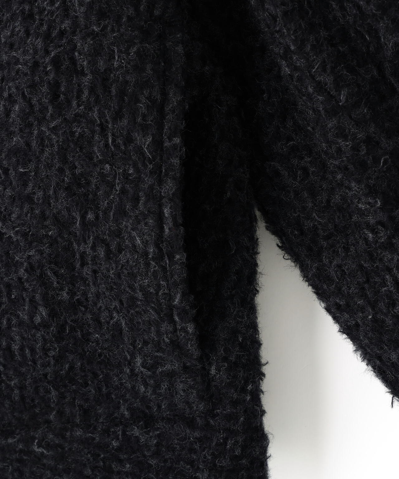 blurhms / BRUSHED WOOL ZIP SHORT JACKET