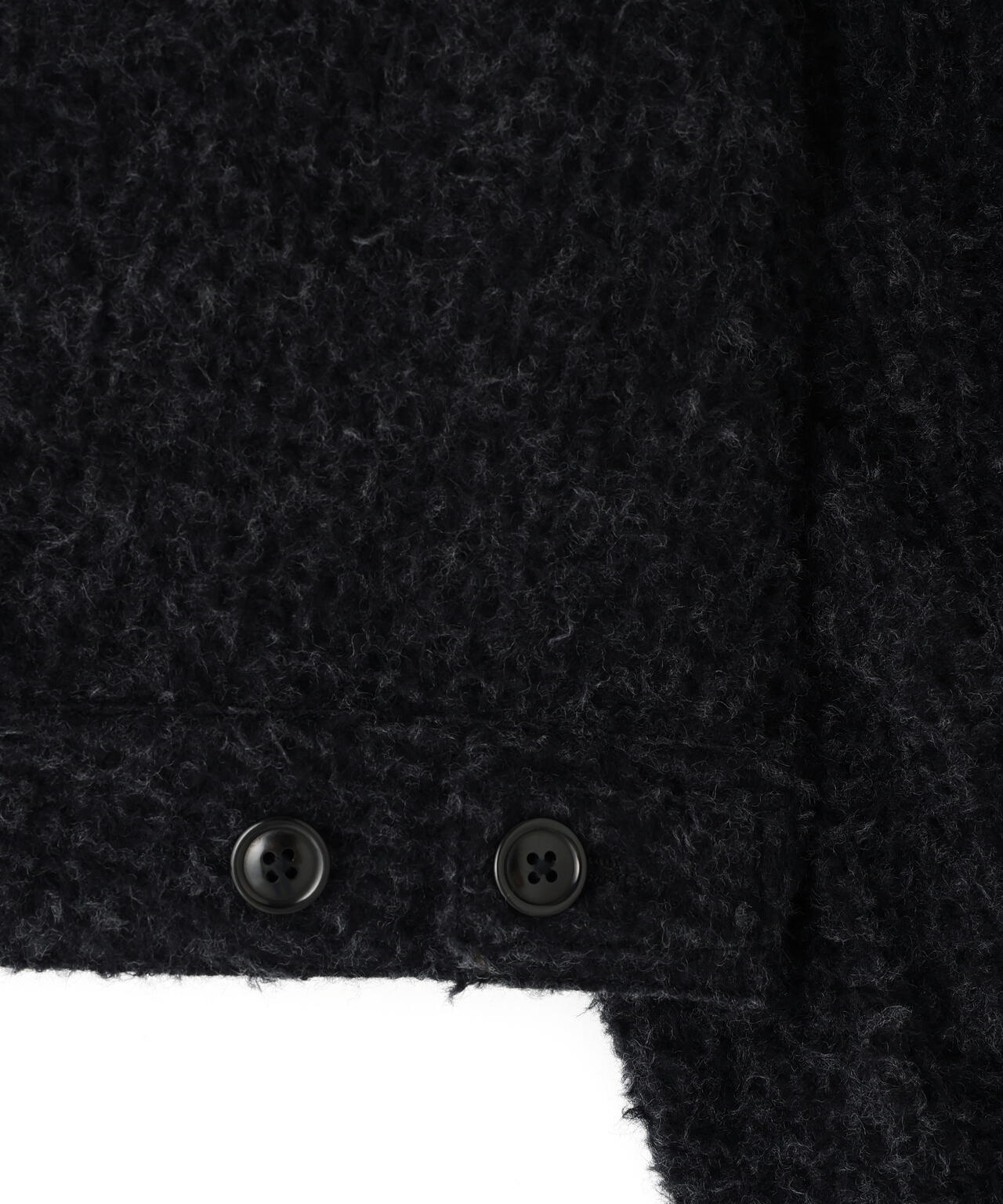 blurhms / BRUSHED WOOL ZIP SHORT JACKET