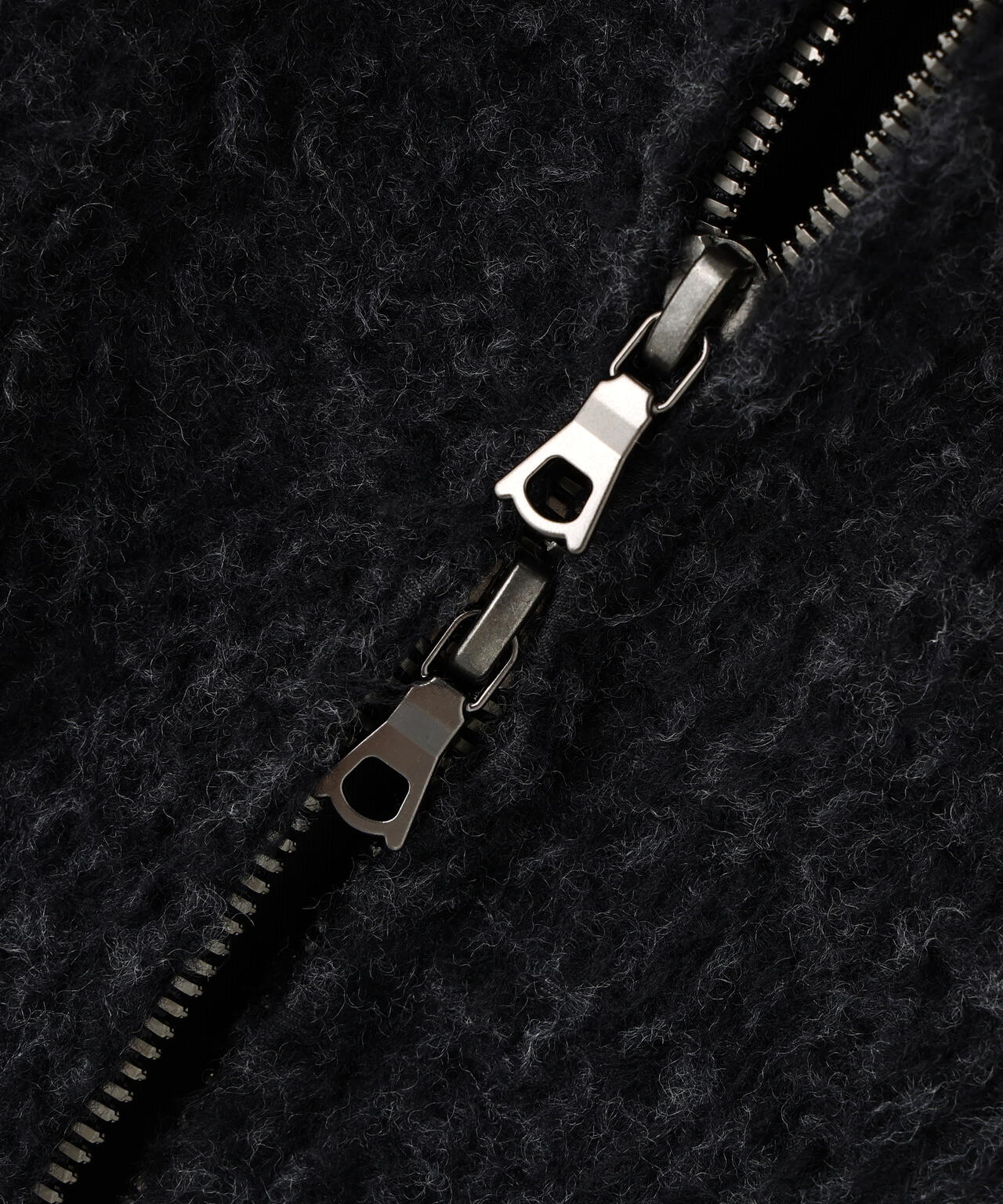 blurhms / BRUSHED WOOL ZIP SHORT JACKET