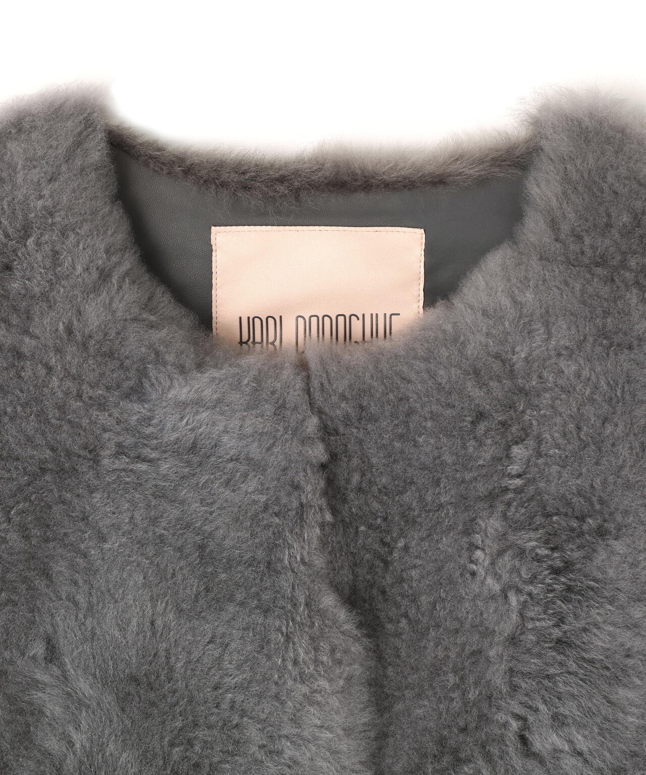 KARL DONOGHUE / CASHMERE & FEATHER SHEARLING TRAPEZE GILET | THE