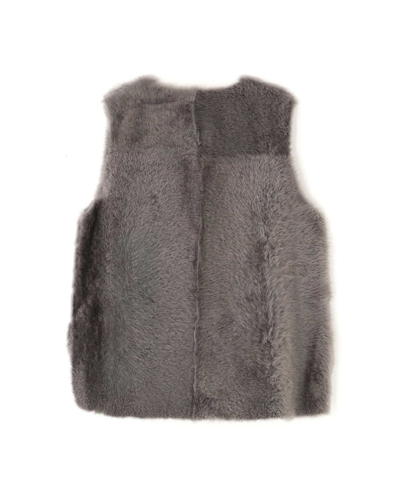 KARL DONOGHUE / CASHMERE & FEATHER SHEARLING TRAPEZE GILET | THE