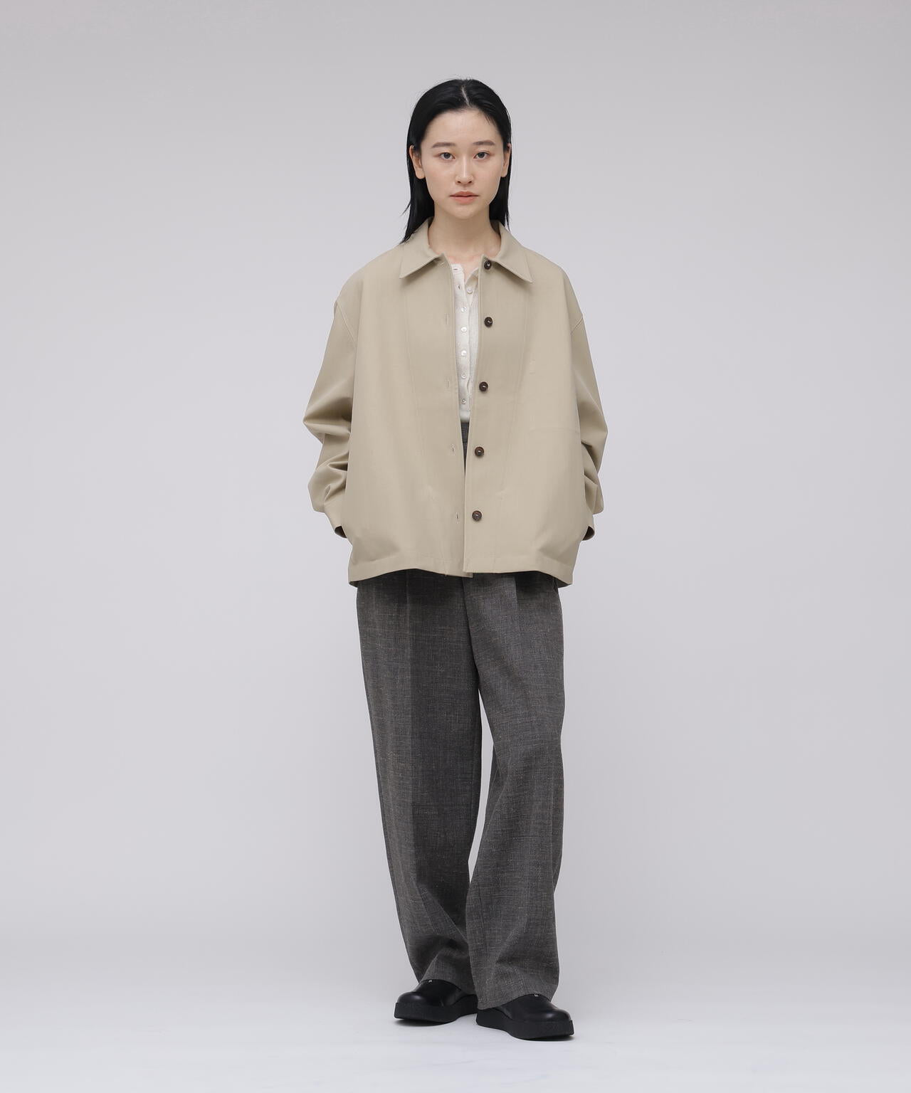 STUDIO NICHOLSON / SOFTST VINTAGE TWILL BOXY JACKET
