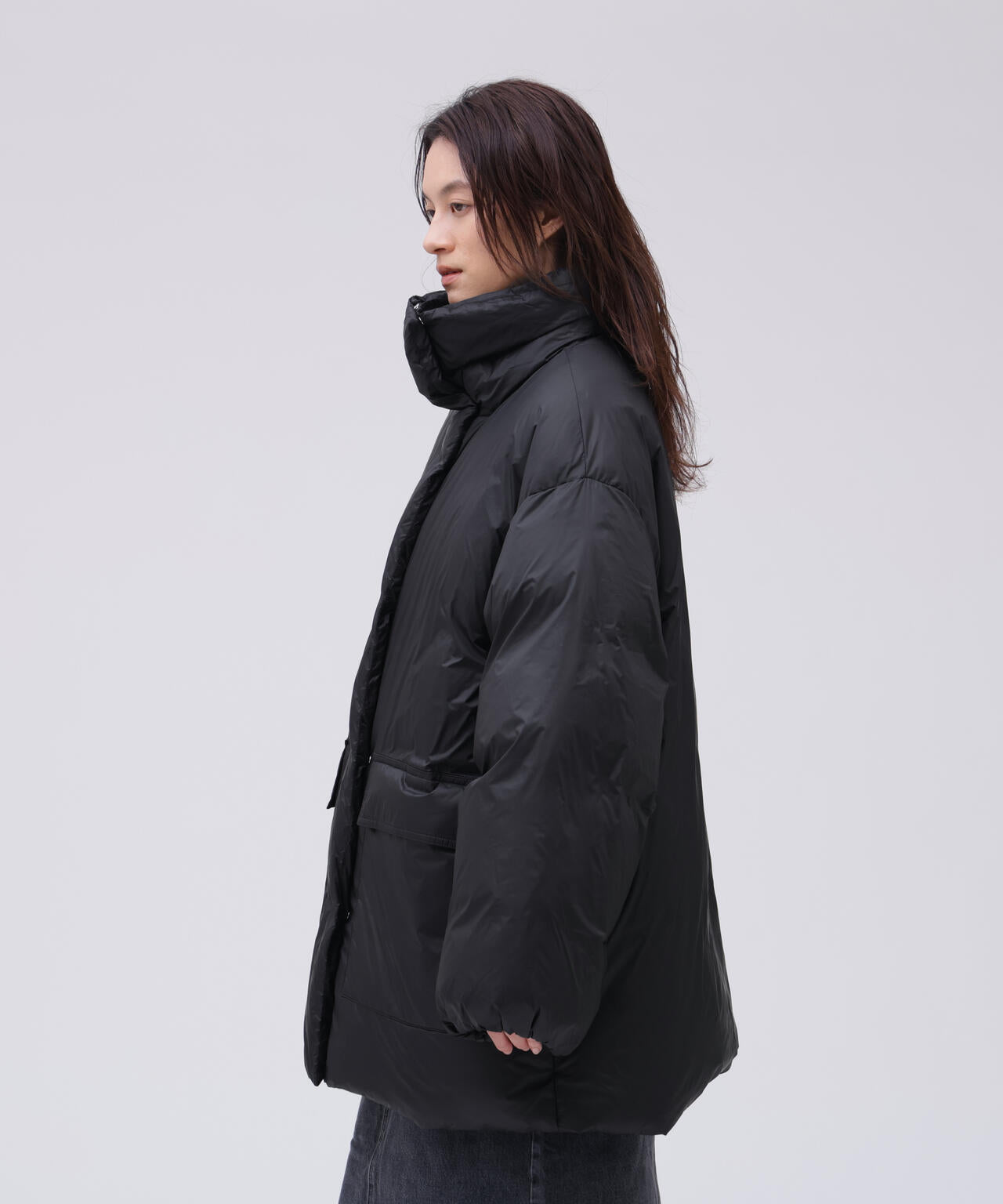 STUDIO NICHOLSON / WR FEATHERLIGHT NYLN PADDED COAT