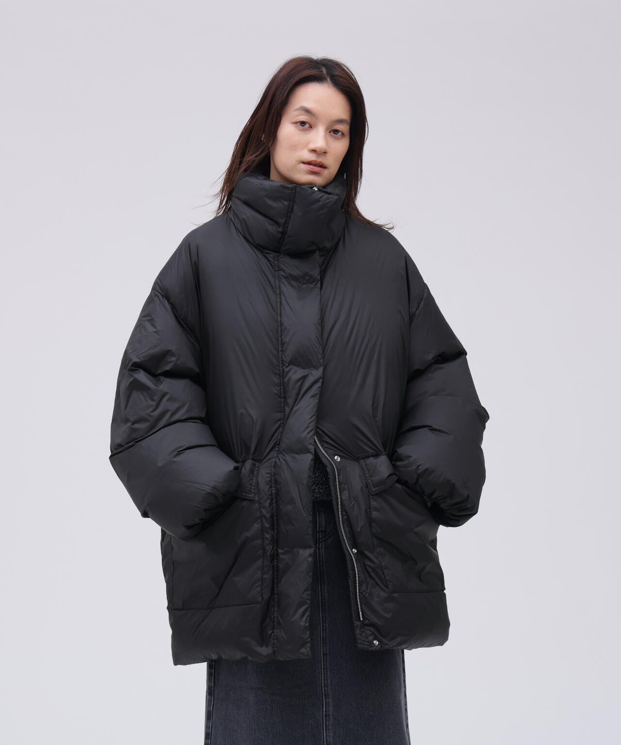 STUDIO NICHOLSON / WR FEATHERLIGHT NYLN PADDED COAT