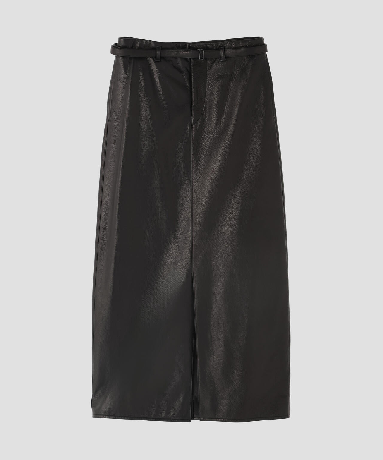 blurhms / STEER LEATHER BELTED SKIRT