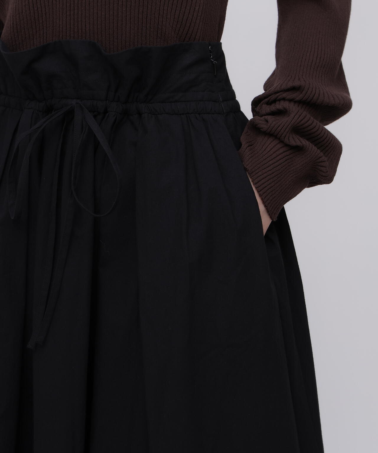 STUDIO NICHOLSON / TYPEWRITER COTTON FULL PLEATED SKIRT | THE