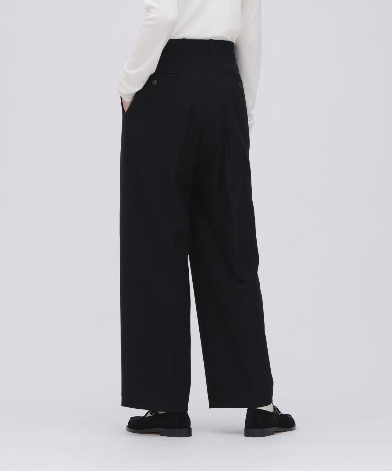 blurhms / WOOL GABARDINE TROUSERS