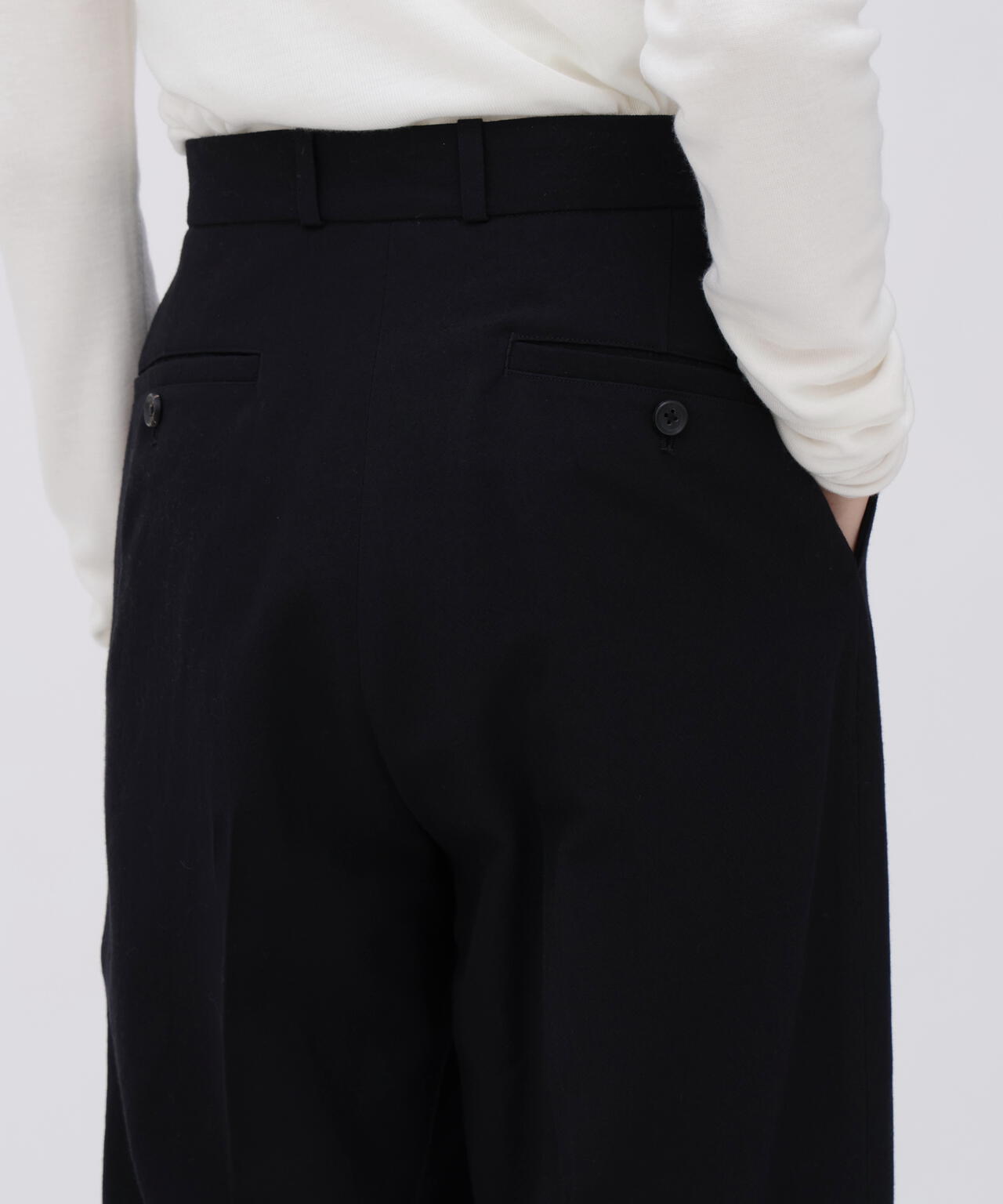 blurhms / WOOL GABARDINE TROUSERS