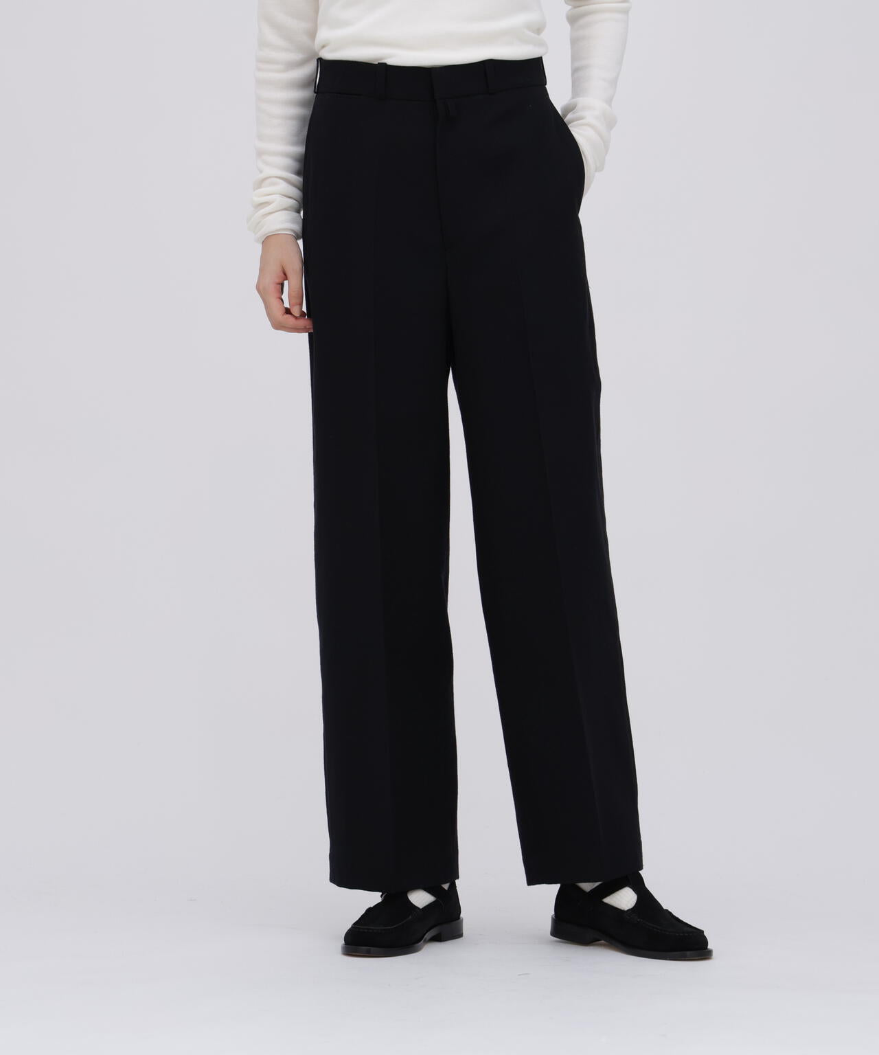 blurhms / WOOL GABARDINE TROUSERS
