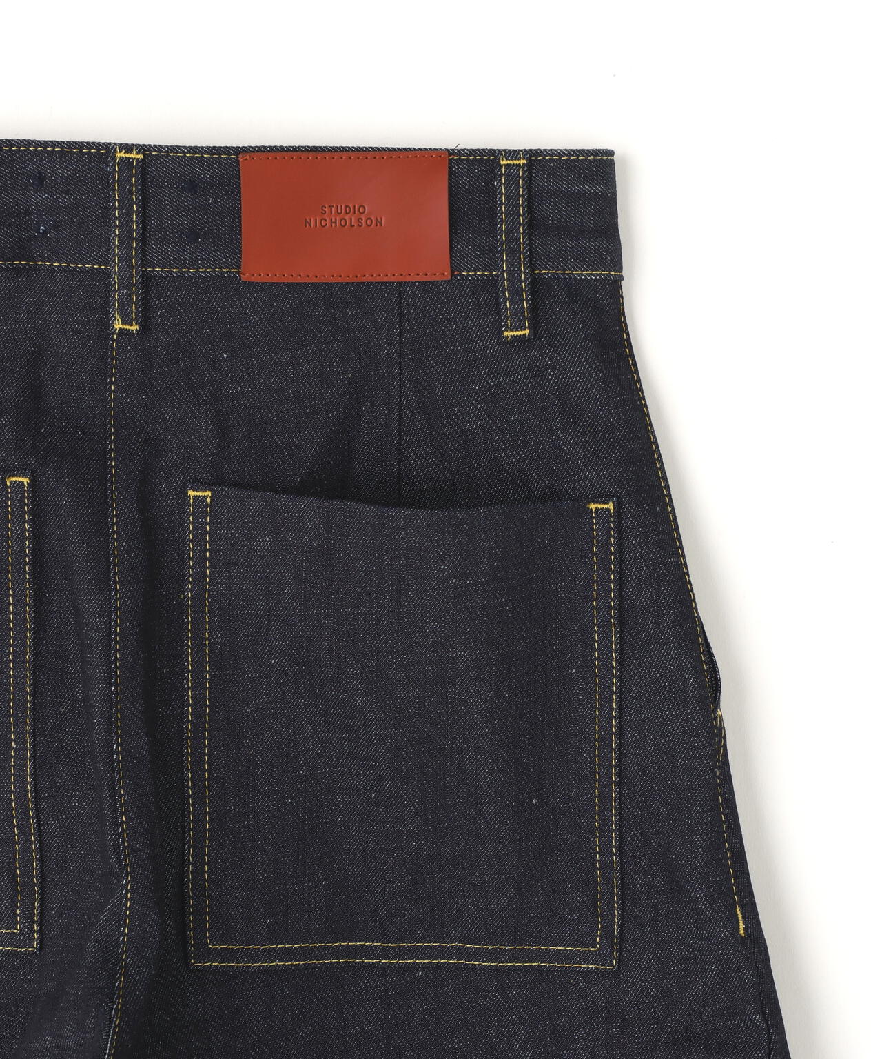 STUDIO NICHOLSON / RECYCLED DENIM WIDE CROP PANT