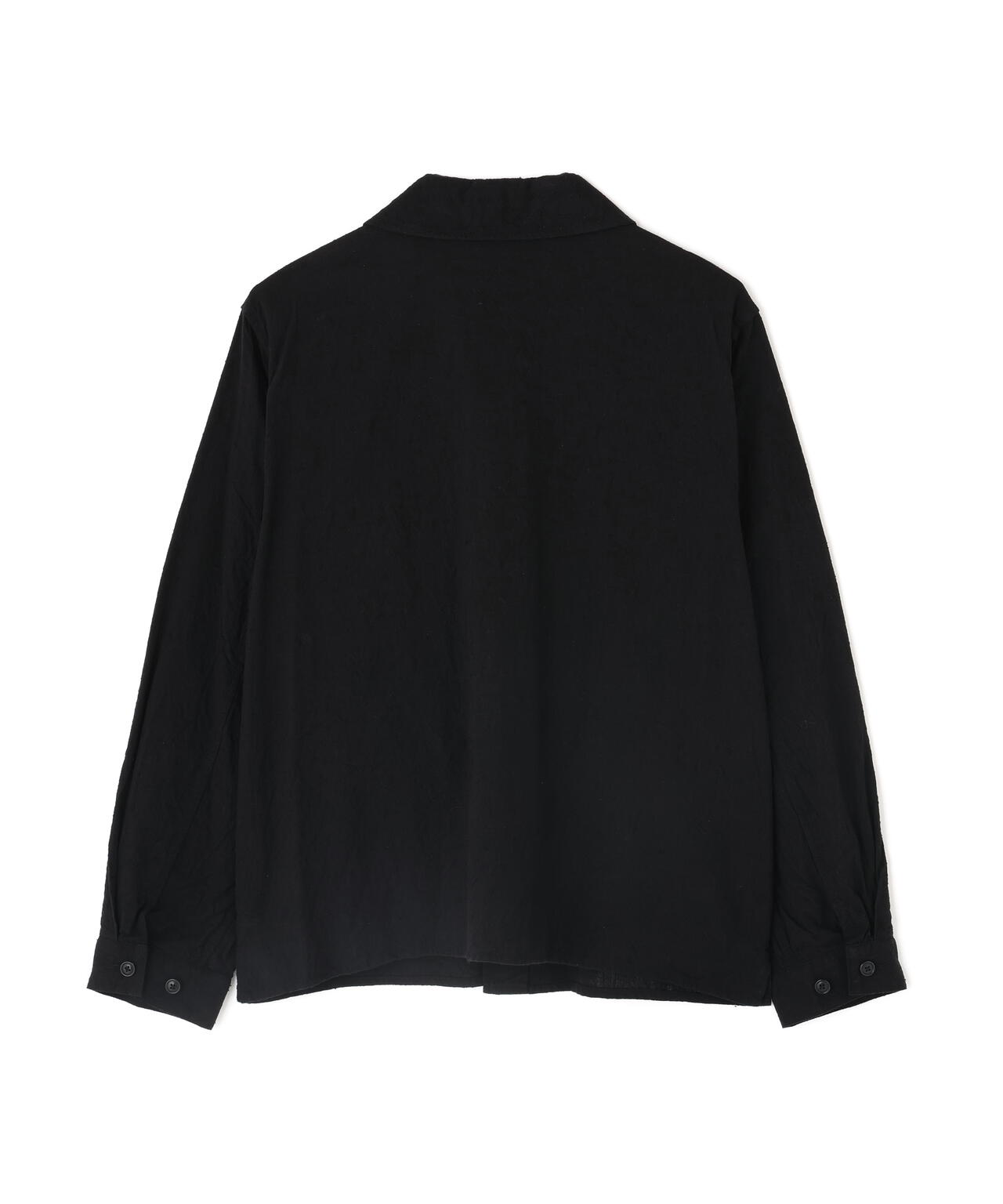 [別注] blurhms / SILK COTTN NEP PLAID MILITARY SHIRT