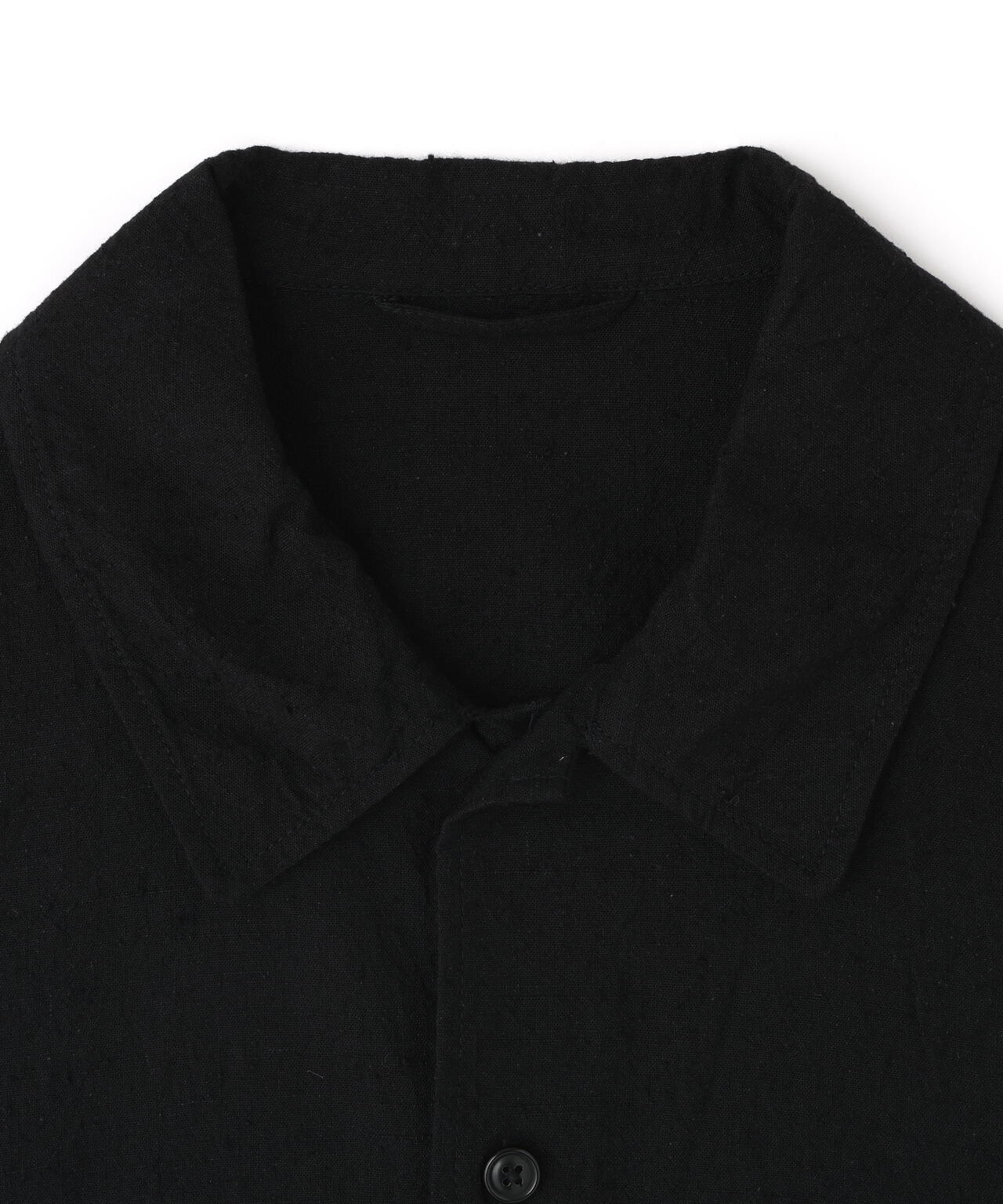 [別注] blurhms / SILK COTTN NEP PLAID MILITARY SHIRT