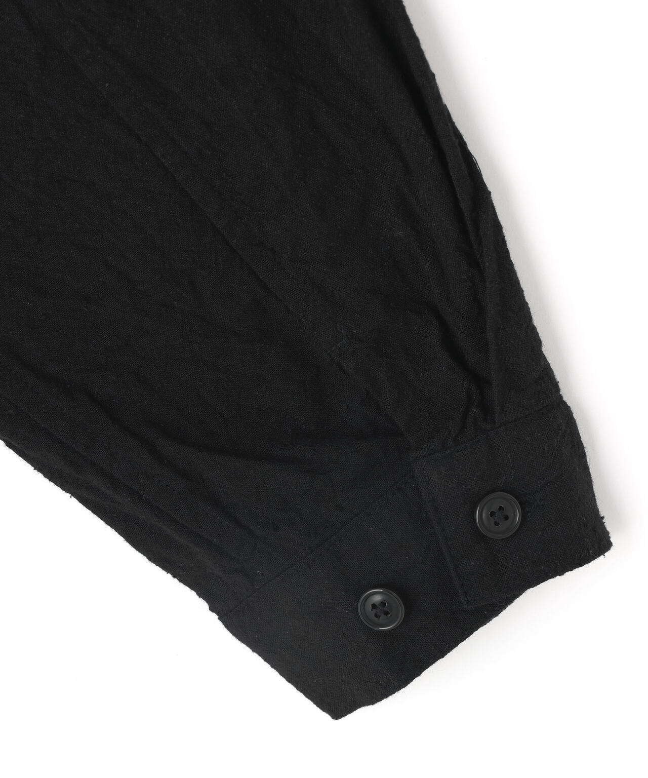 [別注] blurhms / SILK COTTN NEP PLAID MILITARY SHIRT