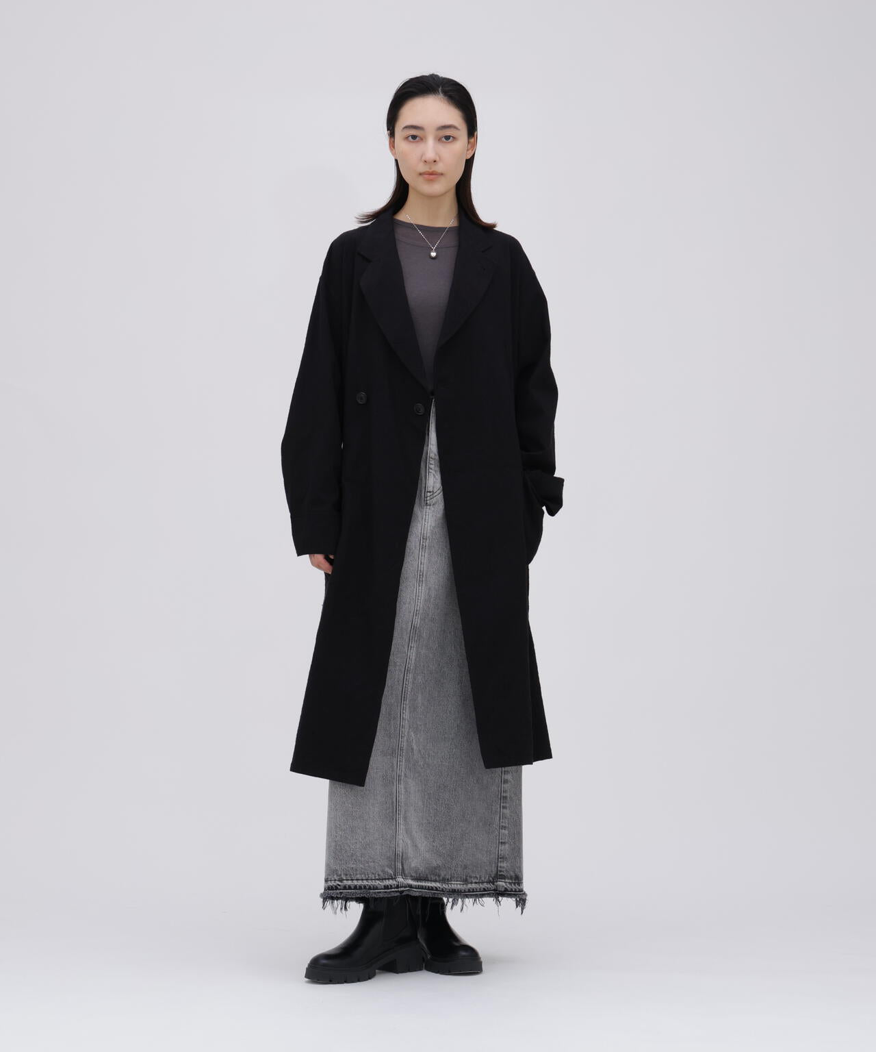 ATON / TENCEL SILK CIRCULER RIB CREW&CREW LAYERED | THE LIBRARY