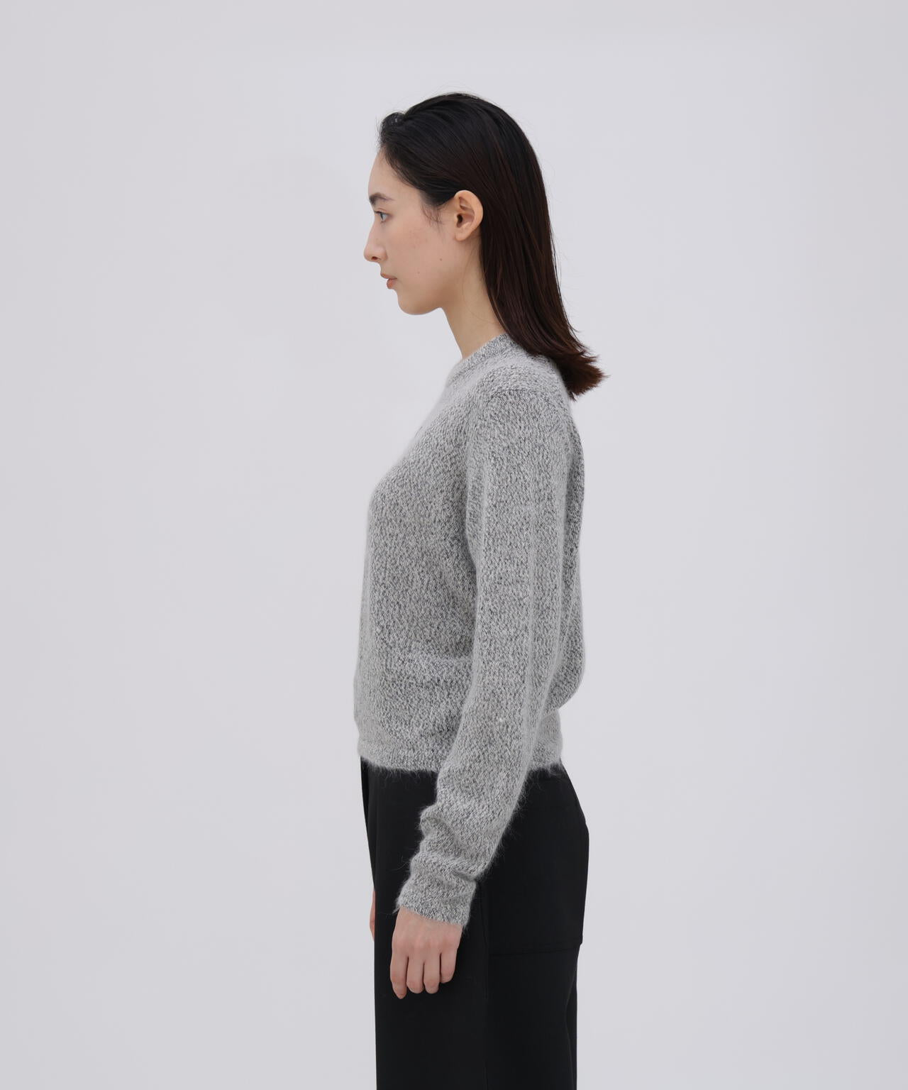 ATON / ALPACA SILK CREWNECK SWEATER
