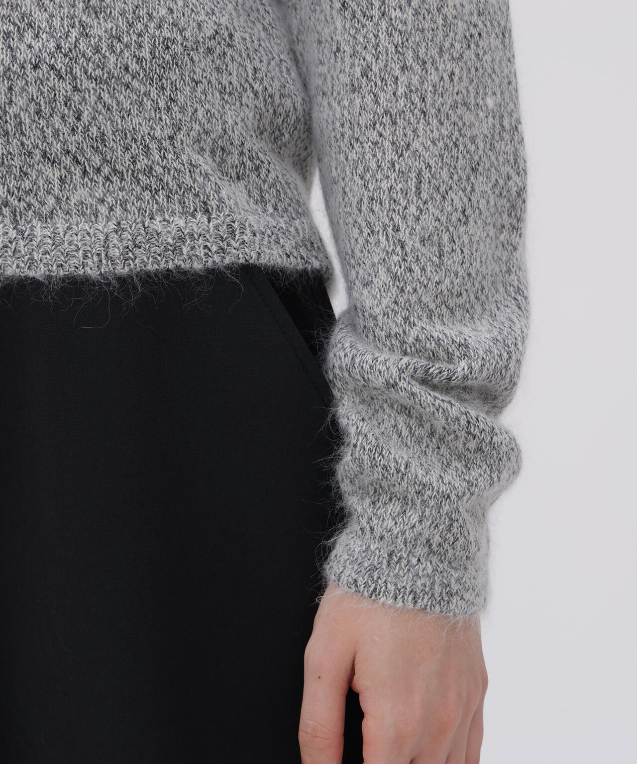 ATON / ALPACA SILK CREWNECK SWEATER