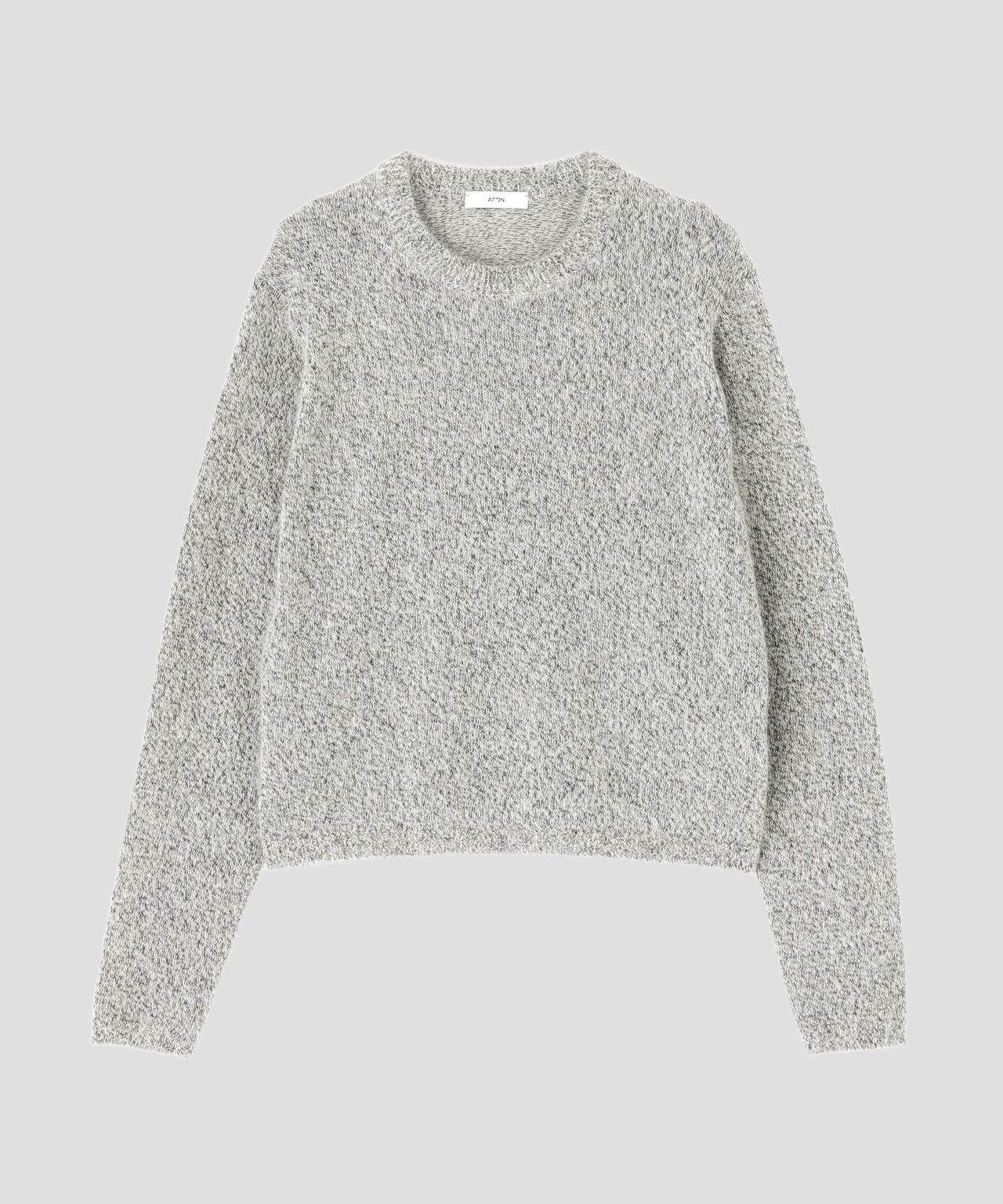 ATON / ALPACA SILK CREWNECK SWEATER