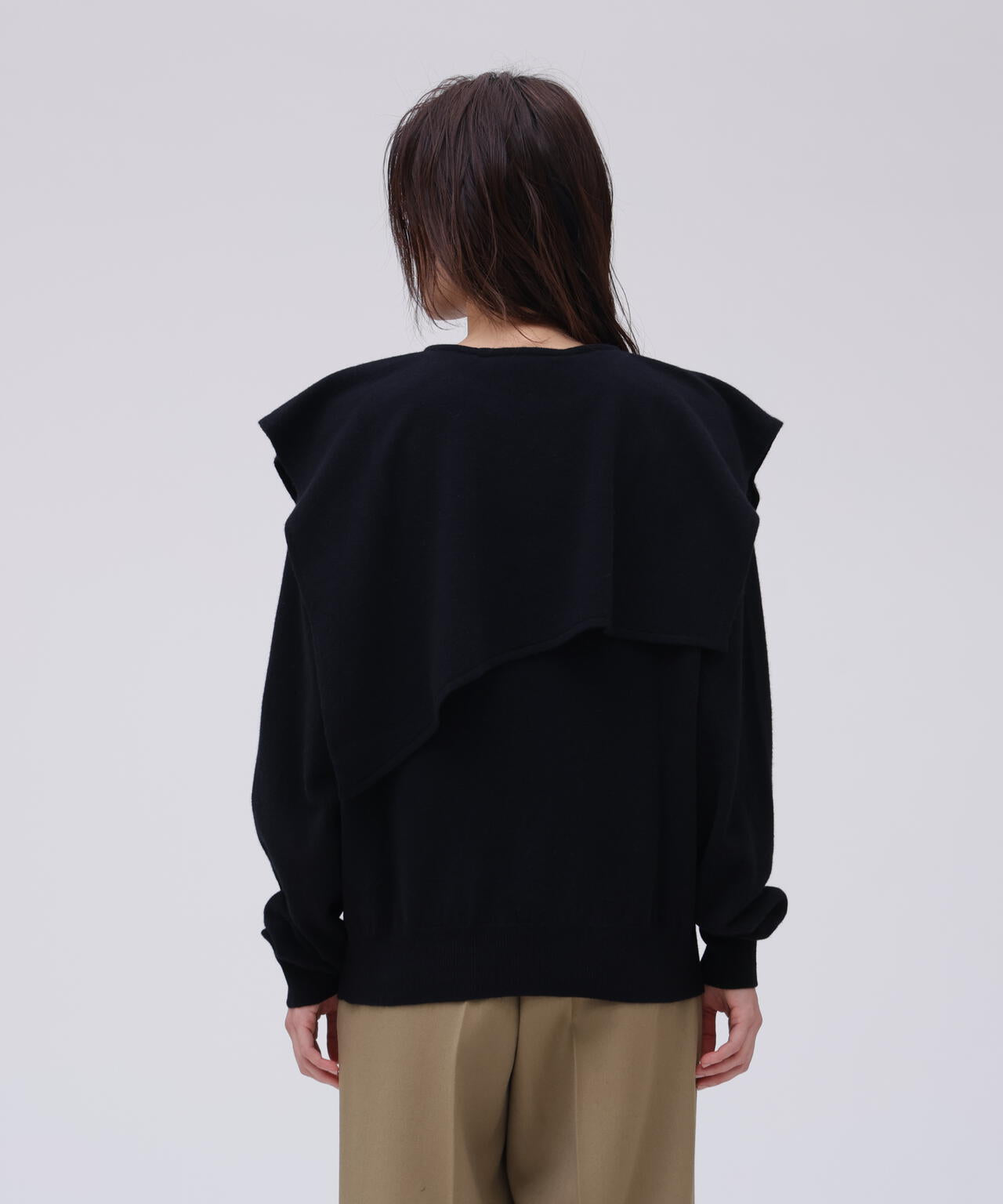 ニット/セーター Cristaseya V Neck Flannel Sweater BLACK 2127364775.jpg?1703249349