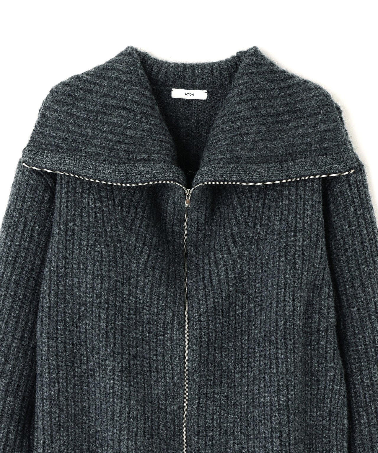 ATON / WOOL CASHMERE ALPACA ZIPPER CARDIGAN | THE LIBRARY（ザ