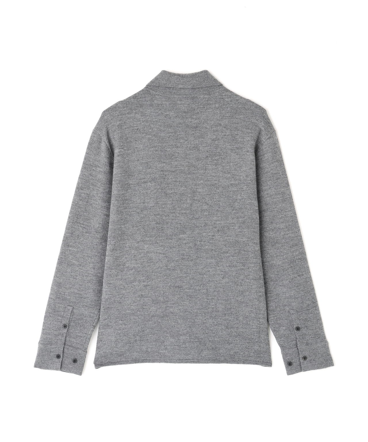 ATON / MERINO COLLEGE KNIT KNIT SHIRT