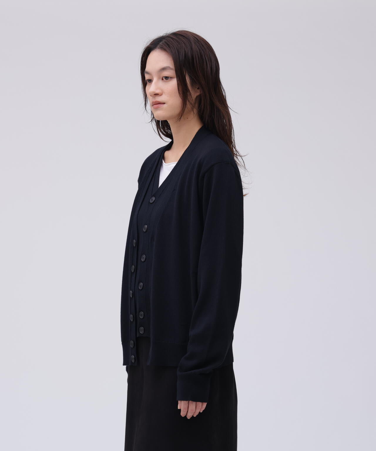 Cristaseya / DOUBLE CARDIGAN | THE LIBRARY（ザ ライブラリー