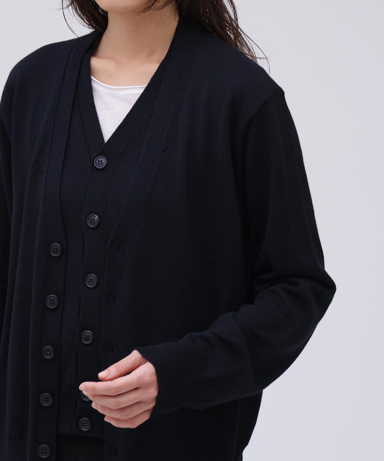 Cristaseya / DOUBLE CARDIGAN | THE LIBRARY（ザ ライブラリー