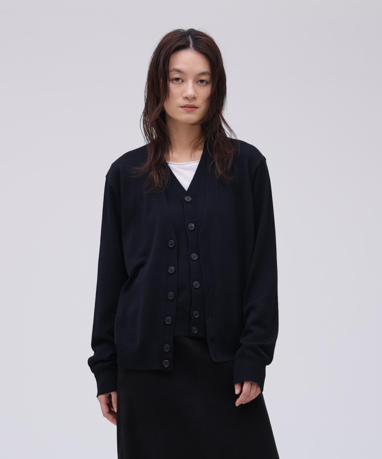 Cristaseya / DOUBLE CARDIGAN | THE LIBRARY（ザ ライブラリー