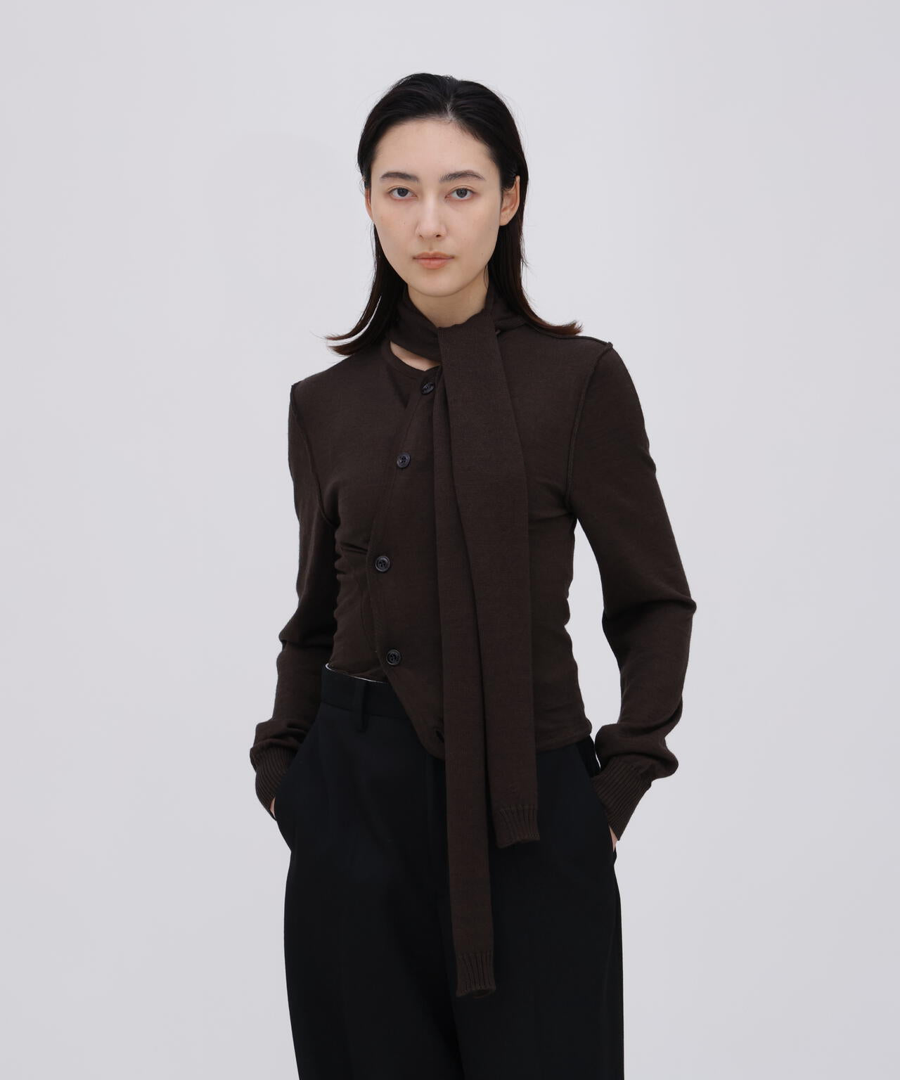 LEMAIRE / TWISTED CARDIGAN WITH SCARF | THE LIBRARY（ザ ライブ