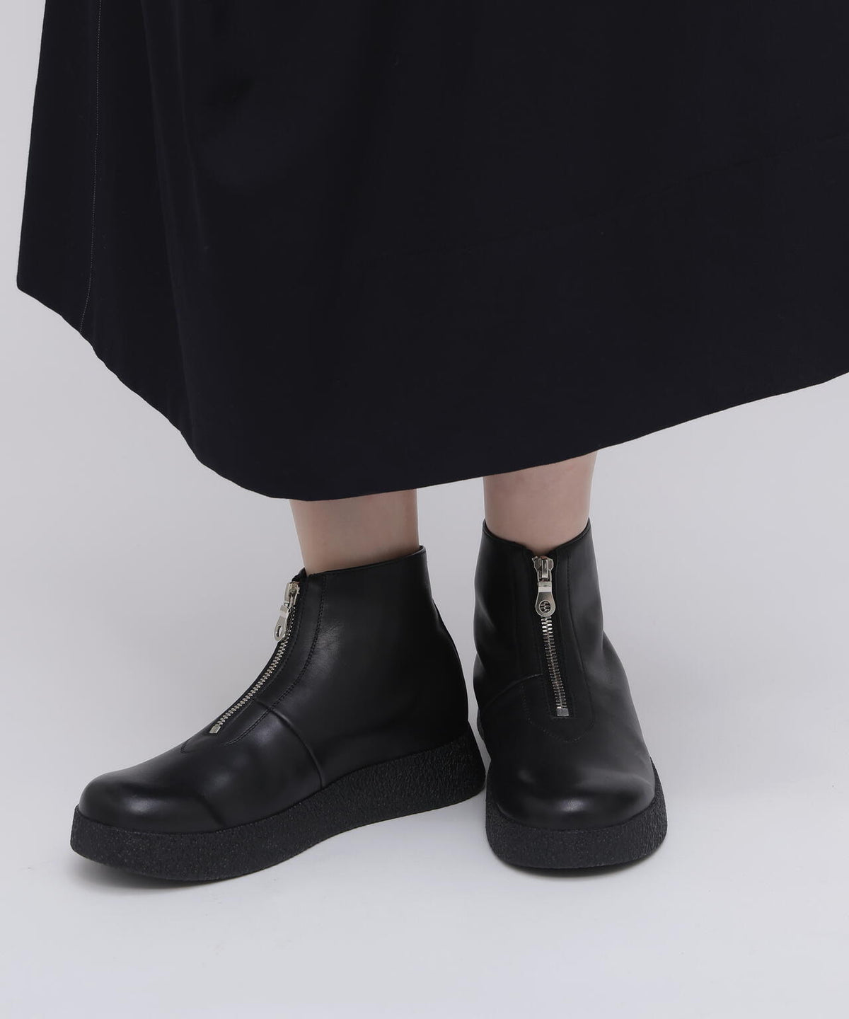 BEAUTIFUL SHOES / CREPE-CUP FRONT-ZIP | THE LIBRARY（ザ ライブ 