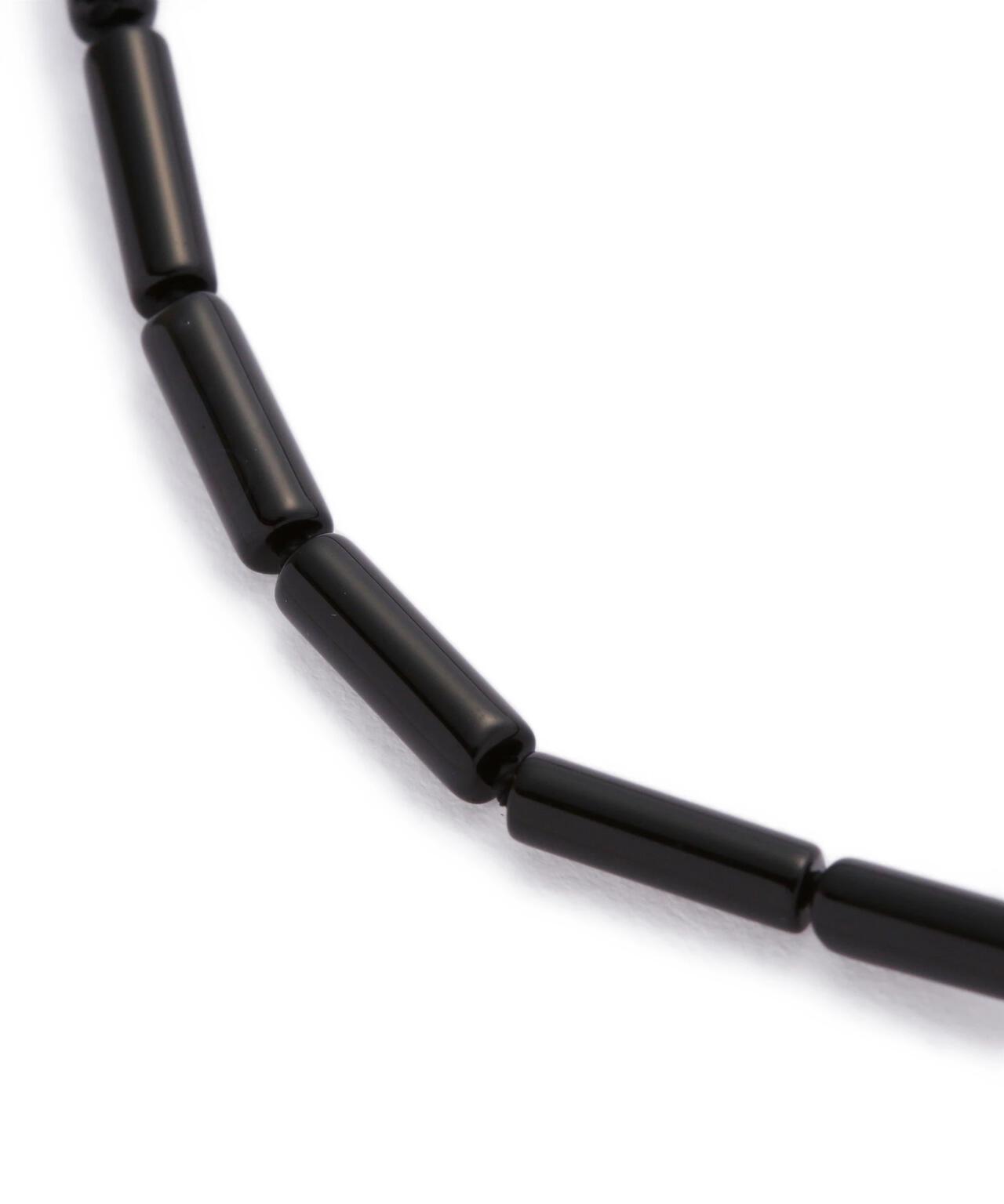 R.ALAGAN / SMALL TUBE ONYX NECKLACE