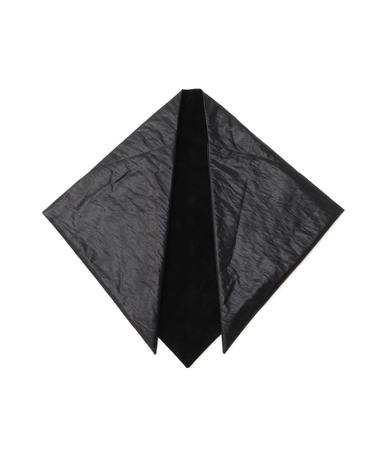 KIJIMA TAKAYUKI / LEATHER LIKE TAFFETA PADDED SCARF | THE LIBRARY