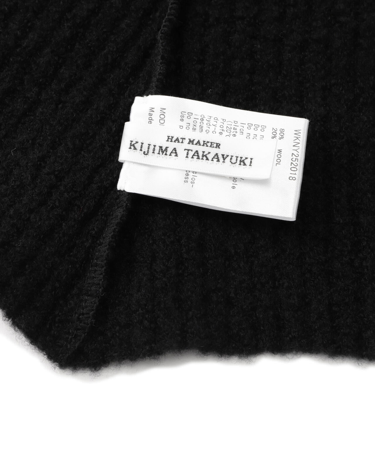 KIJIMA TAKAYUKI / BOUCLE KNIT HOODED SCARF | THE LIBRARY（ザ