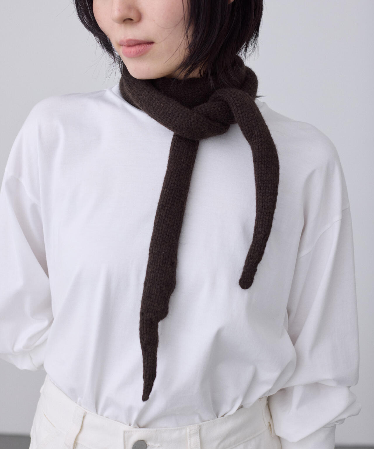 STUDIO NICHOLSON / YAK WOOL BLEND TIE SCARF