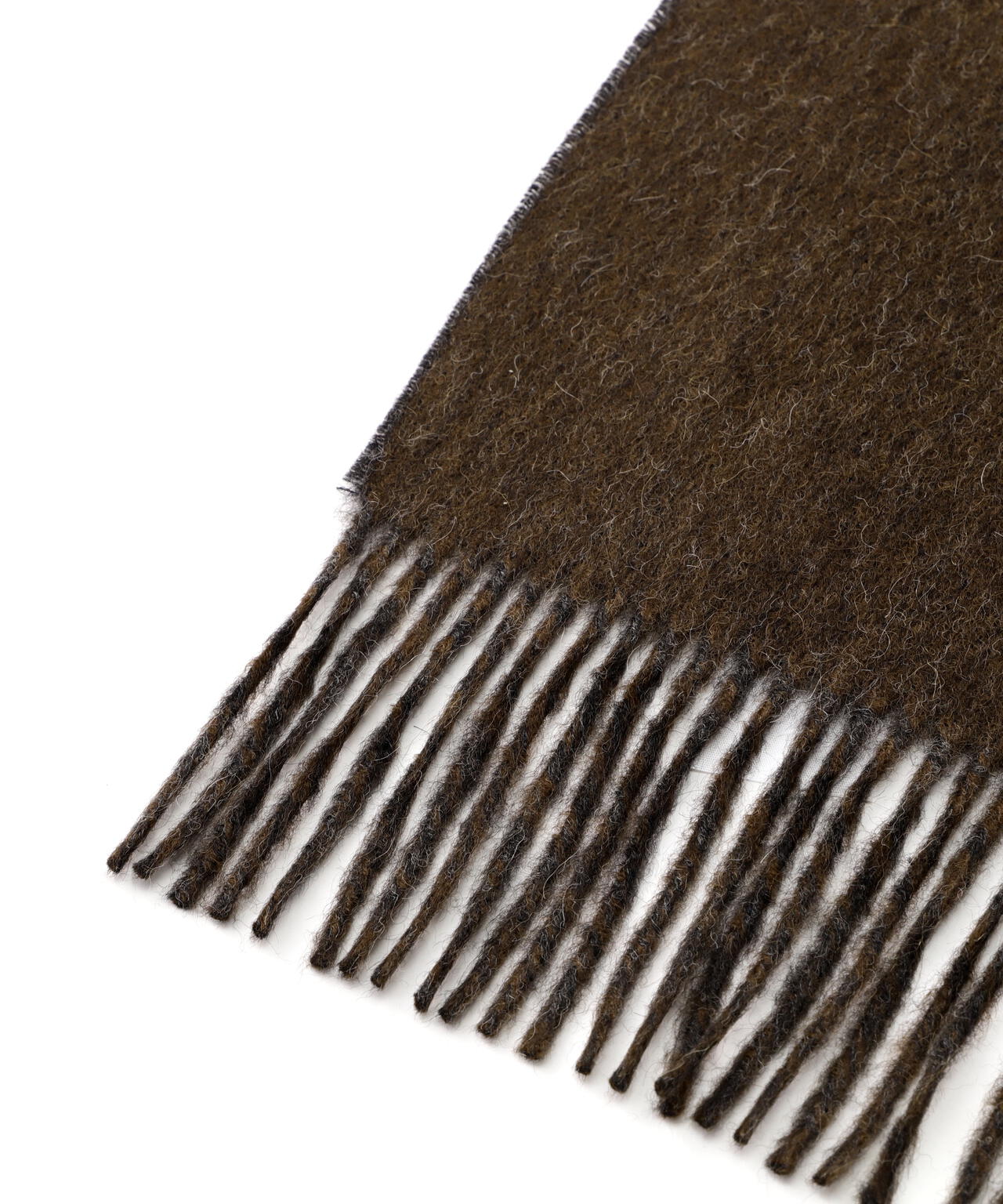 THE INOUE BROTHERS / TWO-COLOUR LARGE BRUSHED STOLE | THE LIBRARY