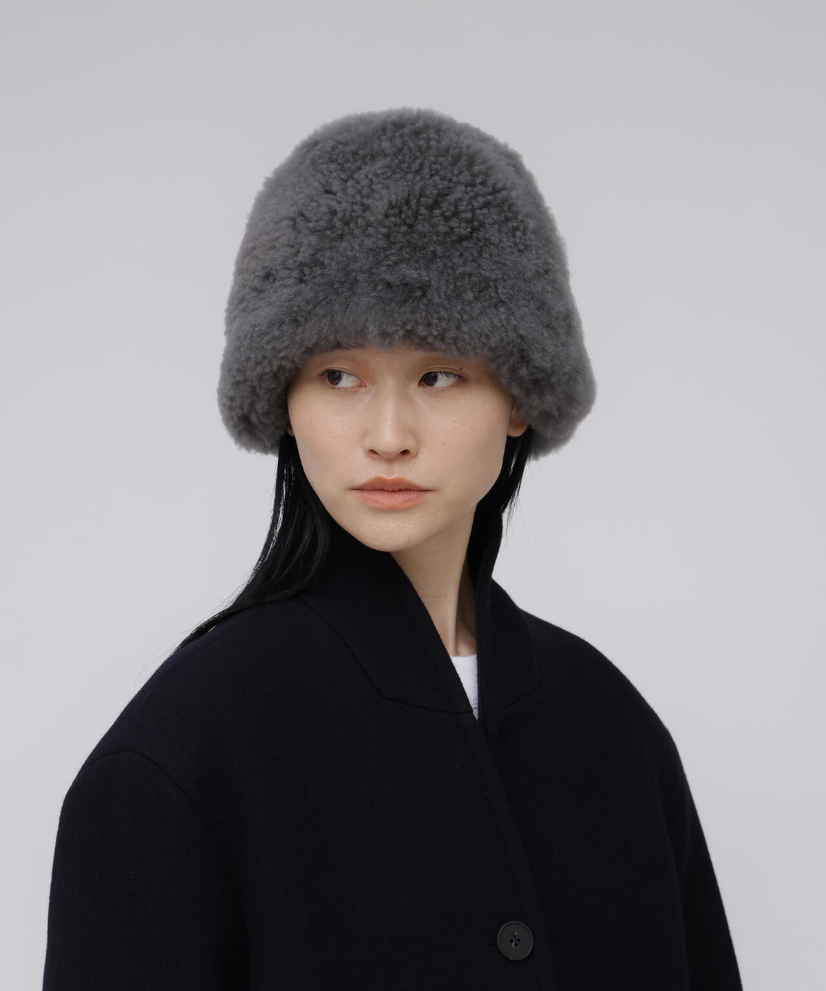 KARL DONOGHUE / CASHMERE TOUCH SHEARLING CLOCHE HAT | THE LIBRARY 