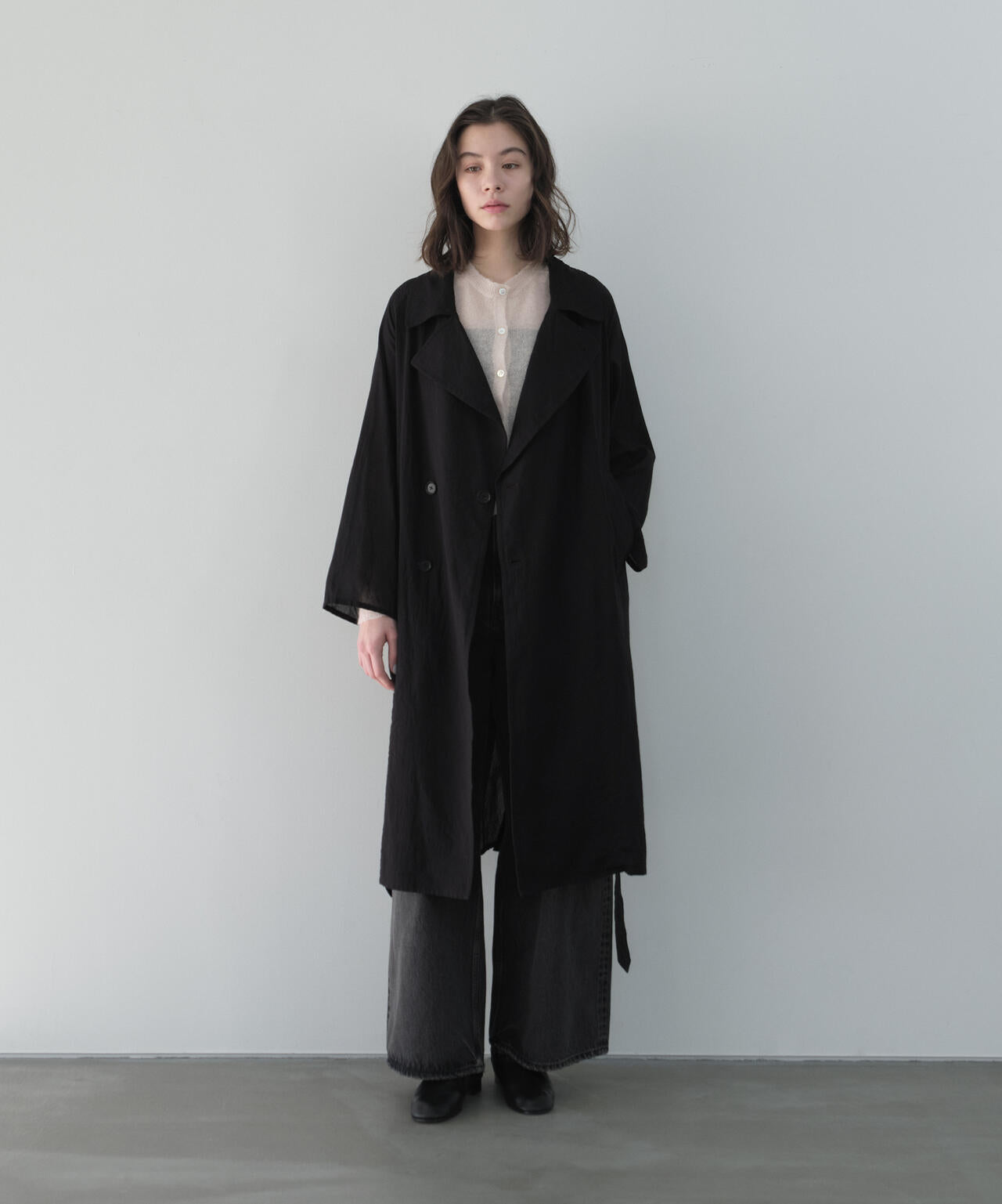 定価¥59,400 blurhms coat 別注]blurhms / SILK-COTTON VOILE LIGHT TRENCH COAT | THE LIBRARY