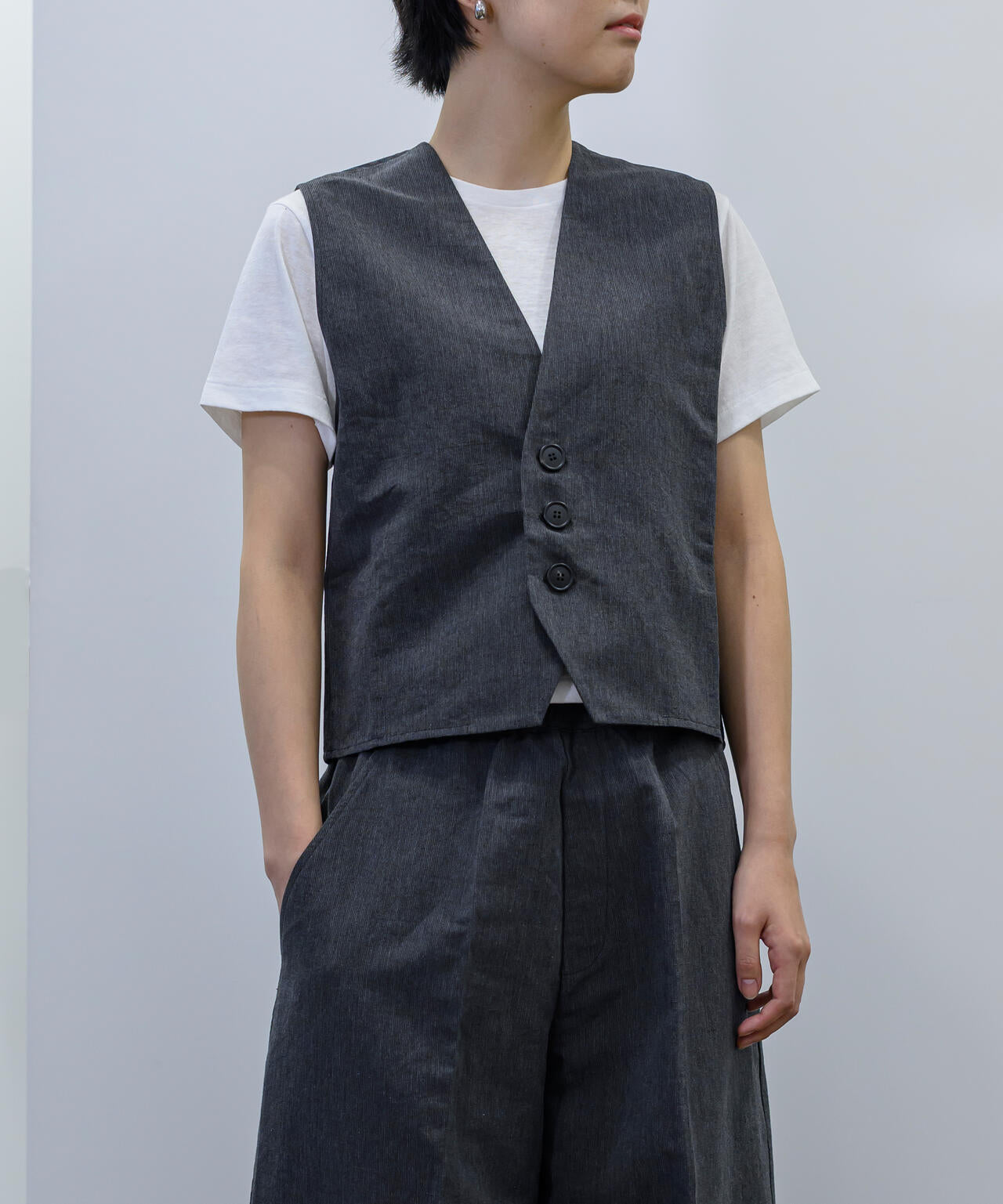 Cristaseya / BUTTON DOWN VEST | THE LIBRARY（ザ ライブラリー