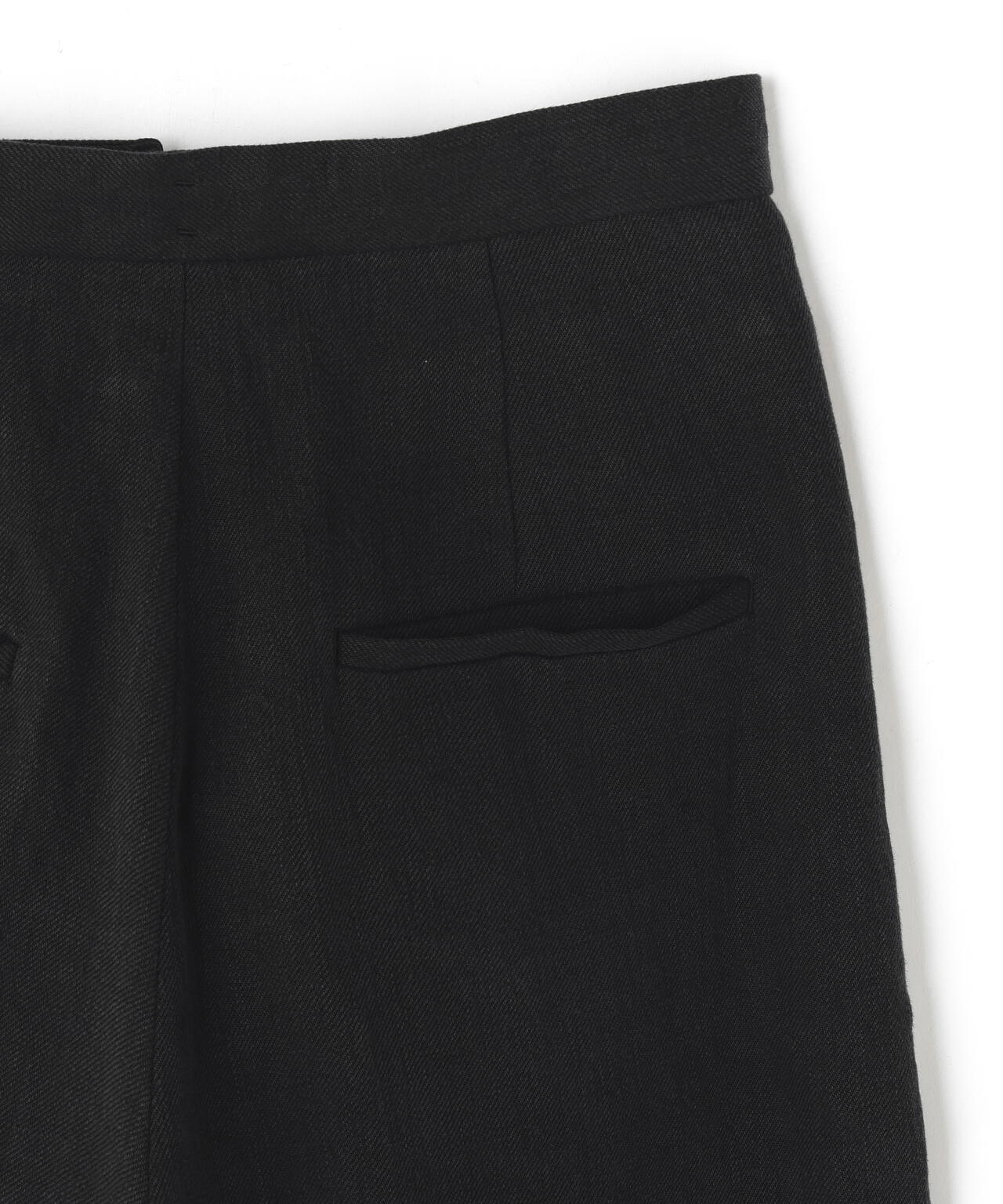 ATON / LINEN TWILL TUCKED EASY PANTS | THE LIBRARY(ザ ライブ ATON / LINEN TWILL TUCKED EASY PANTS | THE LIBRARY(ザ ライブ