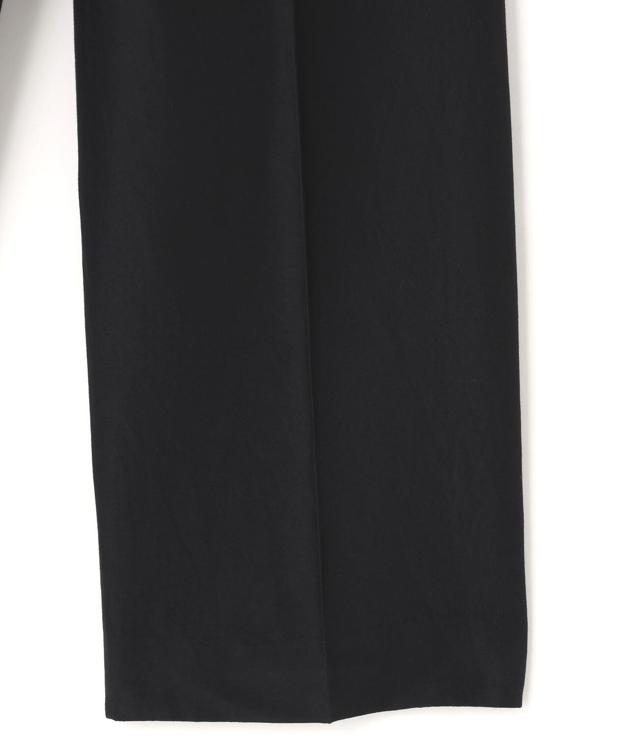 blurhms / SILK WOOL COTTON TWO-TUCK SLACKS