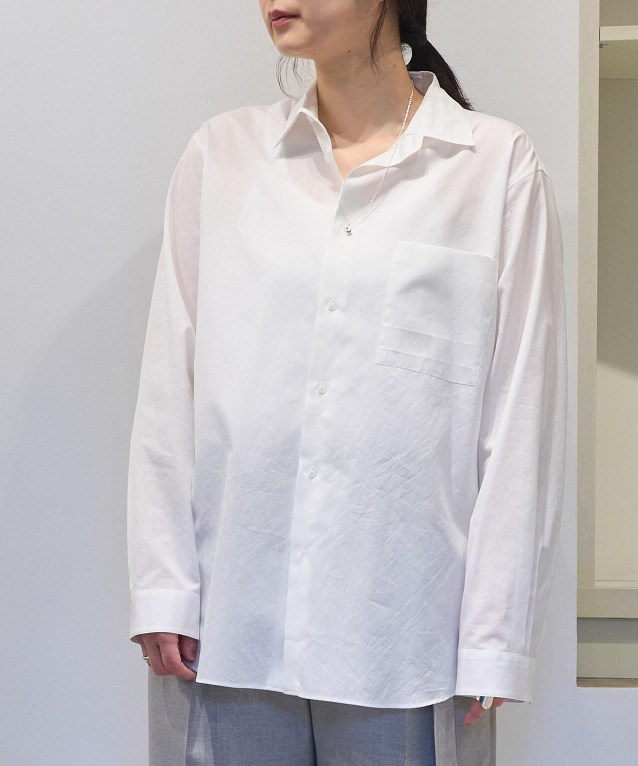 ATON / COTTON SILK STANDARD SHIRT | THE LIBRARY（ザ ライブラリー