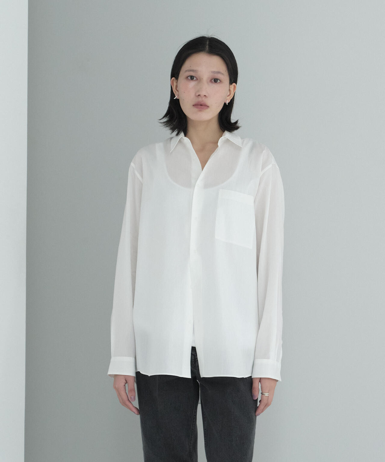ATON / COTTON SILK STANDARD SHIRT